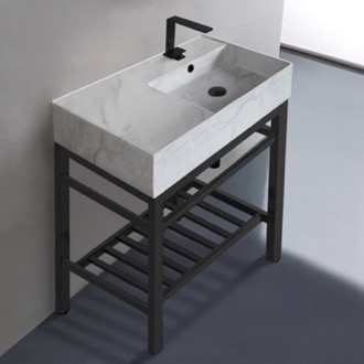 Console Bathroom Sink Modern Console Sink Vanity, Marble Style Sink, 32